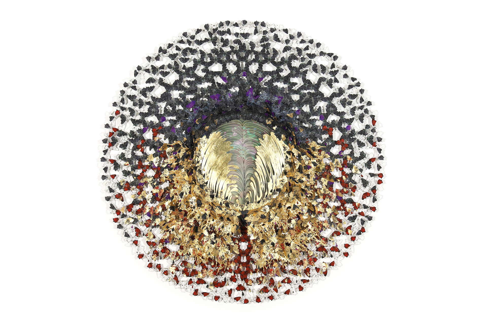 Portachiavi Moda Dream Catcher Con Piuma E Foglia In Lega - Argento